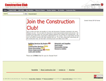 Tablet Screenshot of constructionclub.com